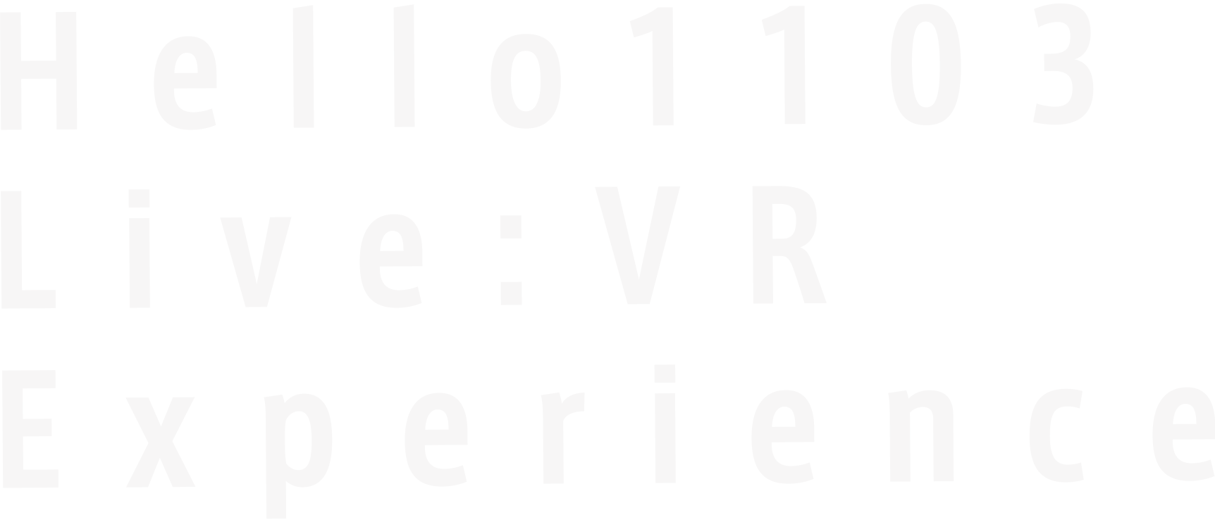 Hello1103 Live:VR Experience